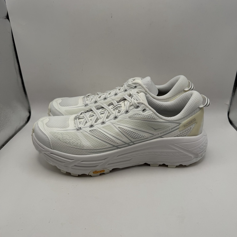 Hoka One One Mafate Speed 2 Trail Shoes Mens 10.5 Womens 11.5 White 1126851-WLRC